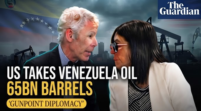 Chris Wright and Delcy Rodríguez meeting over the oil agreement in Caracas