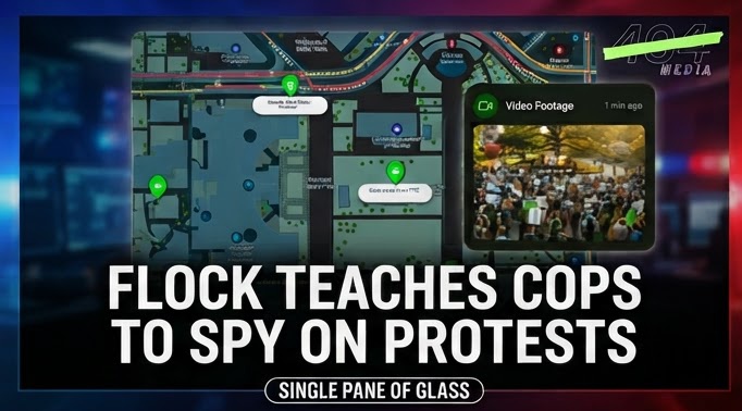 Slide from a Flock Safety webinar listing events police can monitor, including protests and parades